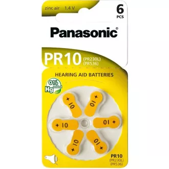 PANASONIC Cink levegő akkumulátor PR-230 (10) / 6LB AAA 1, 2V (bliszter 6db)