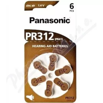 PANASONIC Cink levegő akkumulátor PR-312 (41) / 6LB AA 1, 2V (bliszter 6db)