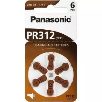 PANASONIC Cink levegő akkumulátor PR-312 (41) / 6LB AA 1, 2V (bliszter 6db)