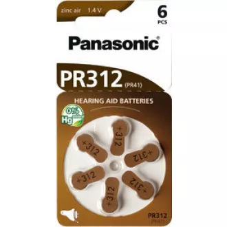 PANASONIC Cink levegő akkumulátor PR-312 (41) / 6LB AA 1, 2V (bliszter 6db)