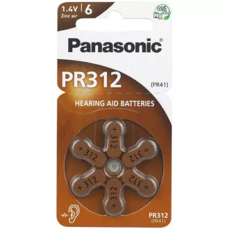 PANASONIC Cink levegő akkumulátor PR-312 (41) / 6LB AA 1, 2V (bliszter 6db)