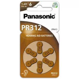 PANASONIC Cink levegő akkumulátor PR-312 (41) / 6LB AA 1, 2V (bliszter 6db)