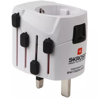 SKROSS utazási adapter PRO, 6,3A max., földelt, univerzális az egész világ számára SKROSS utazási adapter PRO, 6,3A max., földelt, univerzális az egész világ számára