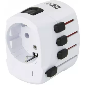 SKROSS utazási adapter PRO, 6,3A max., földelt, univerzális az egész világ számára SKROSS utazási adapter PRO, 6,3A max., földelt, univerzális az egész világ számára