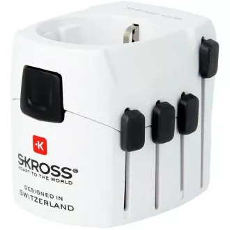 SKROSS utazási adapter PRO, 6,3A max., földelt, univerzális az egész világ számára SKROSS utazási adapter PRO, 6,3A max., földelt, univerzális az egész világ számára