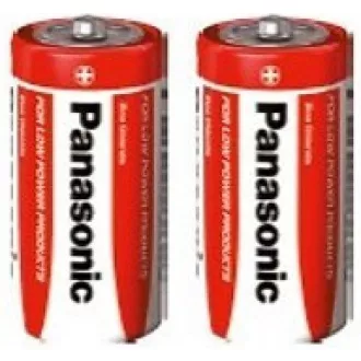 PANASONIC cink-szén akkumulátorok vörös cink R14RZ / 2P C 1,5V (zsugorodás 2db)