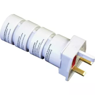 Solight utazási adapter, összecsukható, fehér