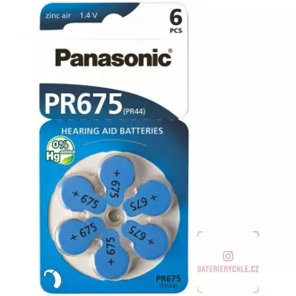 PANASONIC Cink levegő akkumulátor PR-675 (44) / 6LB AA 1, 2V (bliszter 4db)