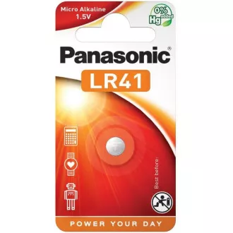 PANASONIC alkáli MICRO akkumulátor LR-41EL / 1B 1, 5V (bliszter 1db)