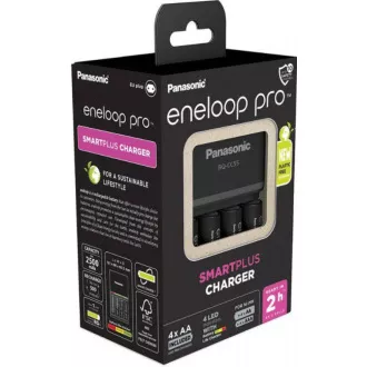 PANASONIC NAB. KJ55HCD40E 4xAA ENELOOP PRO N, 2500 mAh AA/AAA-hoz (Blistr 4db   töltő)