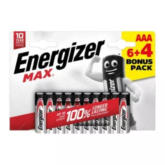 Energizer LR03/10 Max AAA 6 4 ingyen Energizer LR03/10 Max AAA 6 4 ingyen