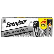 Energizer LR6/20 Everyday AA család 20 csomag lúgos lúgos energiaforrás