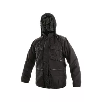 Férfi téli kabát GEORGIA, fekete, 2XL-es méret