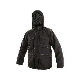 Férfi téli kabát GEORGIA, fekete, 3XL-es méret