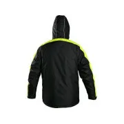 CXS BRIGHTON kabát, téli, férfi, fekete-sárga, 2XL-es méret