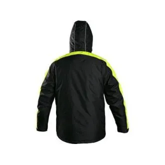 CXS BRIGHTON kabát, téli, férfi, fekete-sárga, 4XL-es méret CXS BRIGHTON kabát, téli, férfi, fekete-sárga, 4XL-es méret