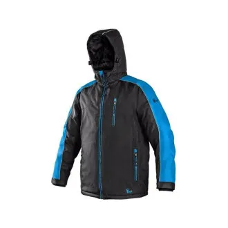 CXS BRIGHTON kabát, téli, férfi, fekete-kék, 3XL-es méret CXS BRIGHTON kabát, téli, férfi, fekete-kék, 3XL-es méret