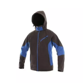 Férfi softshell kabát CXS SACRAMENTO, szürke-kék, 2XL-es méret