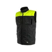 Férfi téli mellény SEATTLE, polár, fekete-sárga, XL-es méret
