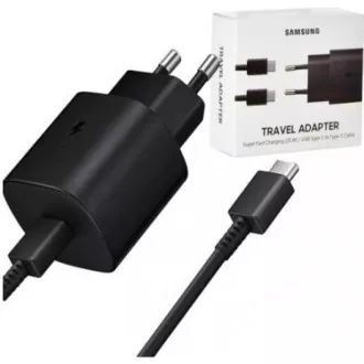 Samsung utazási töltő EP-TA800XWE, Quickcharge 25W, USB-C csatlakozó, fehér