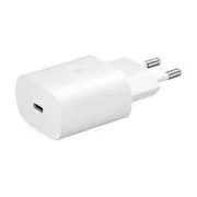 Samsung utazási töltő EP-TA800EWE, PD, gyorstöltés, USB-C, 25 W, fehér, (ömlesztve)