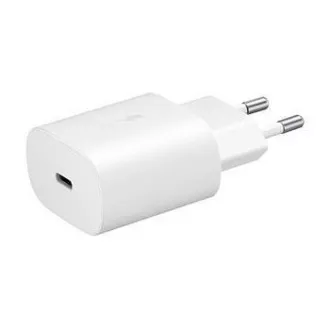 Samsung utazási töltő EP-TA800EWE, PD, gyorstöltés, USB-C, 25 W, fehér, (ömlesztve)