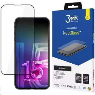 3mk NeoGlass fekete Apple iPhone 15 Pro Max készülékhez