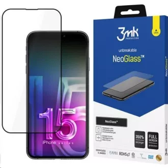 3mk NeoGlass fekete Apple iPhone 15 készülékhez
