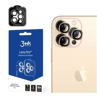 3mk Lens Protection Pro az Apple iPhone 15 Pro Max készülékhez, Sötétarany