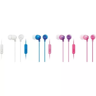 SONY sztereó fejhallgató MDR-EX15AP, fekete