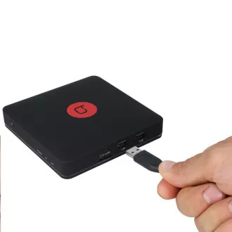 Techbite multimédiás központ Flix TV Box 4K, Wi-Fi, LAN, HDMI, 2x USB, Android TV 8.0