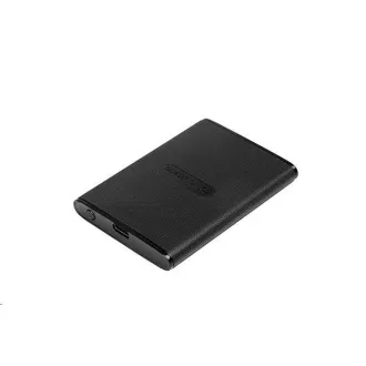 TRANSCEND Külső SSD ESD270C 500 GB, hordozható, USB 3.1 Gen.2, C és A típus, két kábel 520/460 MB/s, fekete színű
