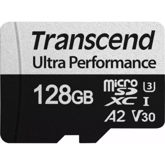 TRANSCEND MicroSDXC kártya 128 GB 340S, UHS-I U3 A2 Ultra Performance 160/125 MB / s