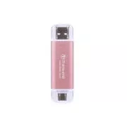 TRANSCEND Külső SSD ESD310P 2TB, Külső SSD, USB 10Gbps, C/A típus, rózsaszínű