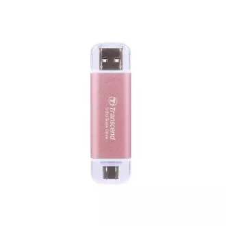 TRANSCEND Külső SSD ESD310P 2TB, Külső SSD, USB 10Gbps, C/A típus, rózsaszínű