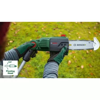Bosch UniversalChainPole 18 vezeték nélküli teleszkópos ágvágóolló, Oregon lánc, automatikus kenés, rúdvédő