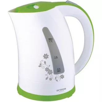 Orava VK-3417 G elektromos vízforraló, 2000 W, 1,7 l, automatikus kikapcsolás, fehér / zöld