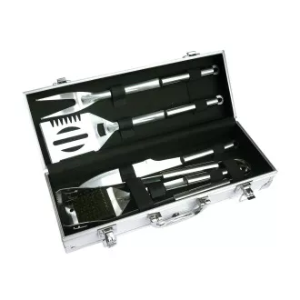 Landmann grillezőkészlet alumínium tokban - 5 db, rozsdamentes acél, Landmann grillezőkészlet alumínium tokban - 5 db, rozsdamentes acél,