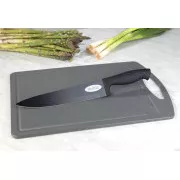 Steuber Vágódeszka késsel Chef fekete 36 x 25 cm