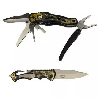 Caterpillar ajándék multifunkciós készlet, kés és multiszerszám CT240358 Caterpillar ajándék multifunkciós készlet, kés és multiszerszám CT240358