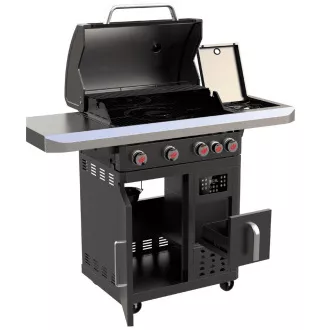 Landmann Gázgrill FRYTON COOK PTS 4.1 (15,0 kW) öntöttvas grillsütő grillsütő sütővel Landmann Gázgrill FRYTON COOK PTS 4.1 (15,0 kW) öntöttvas grillsütő grillsütő sütővel