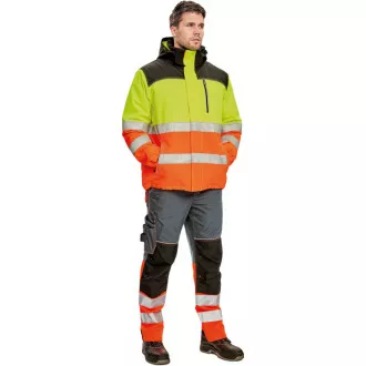 KNOXFIELD HV WINTER parka sárga 4XL