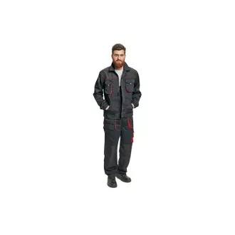 FF CARL BE-01-002 kabát fekete/piros 50