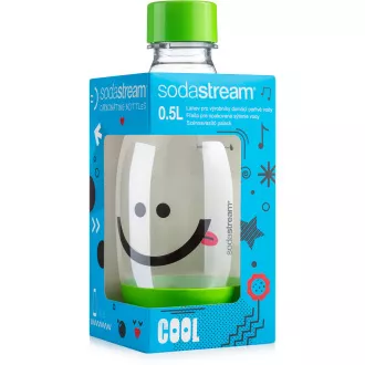 Cumisüveg 0,5l Smiley zöld SZÓDA