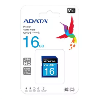 ADATA SDHC kártya 16 GB Premier UHS-I Class 10