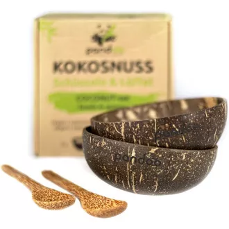 Pandoo kókuszos tál és kanál készlet 2db Pandoo kókuszos tál és kanál készlet 2db