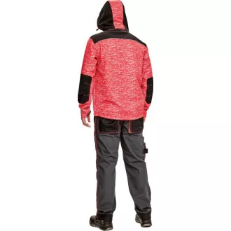 KNOXFIELD nyomott softshell piros XS