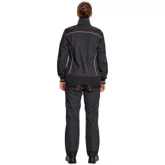 KNOXFIELD LADY kabát antracit / piros 38