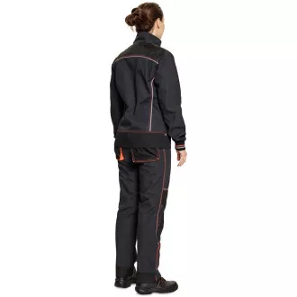 KNOXFIELD LADY kabát antracit / piros 52