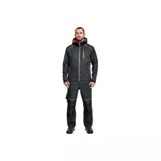 KNOXFIELD softshell kabát anthrac / narancs S